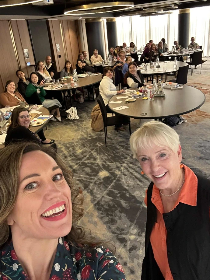 Sandi Phoenix and Dr Louise Porter leading a masterclass