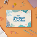 Printable Educator Program Calendar (Sea Breeze 2024 Digital PDF Collection)