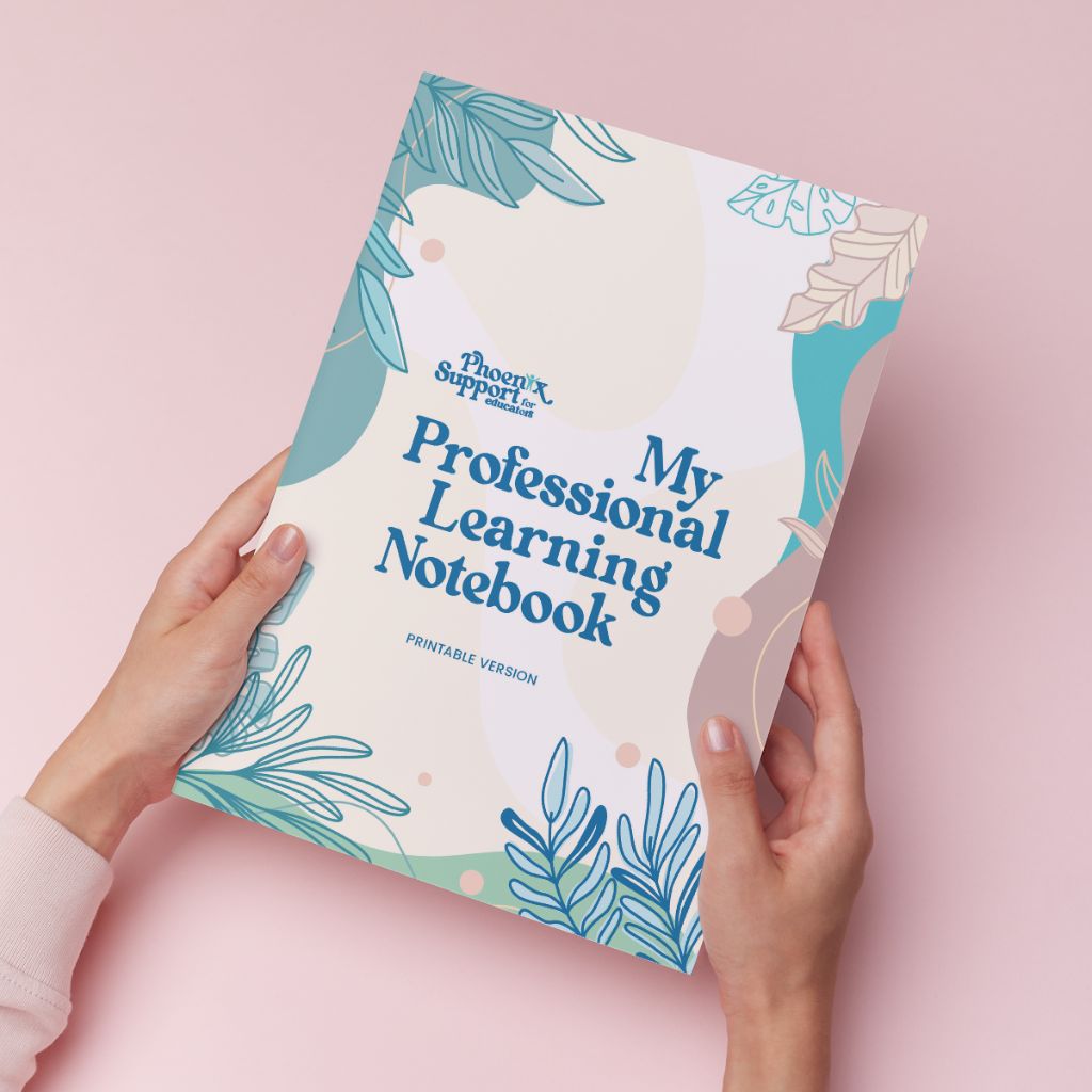 Professional Learning Notebook for Educators | Printed Perpetual Edition | Sea Breeze