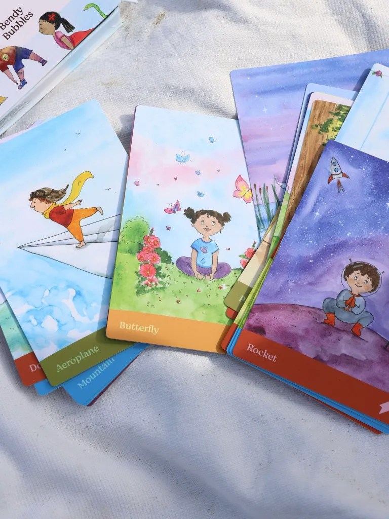 Bendy Bubbles Yoga Cards